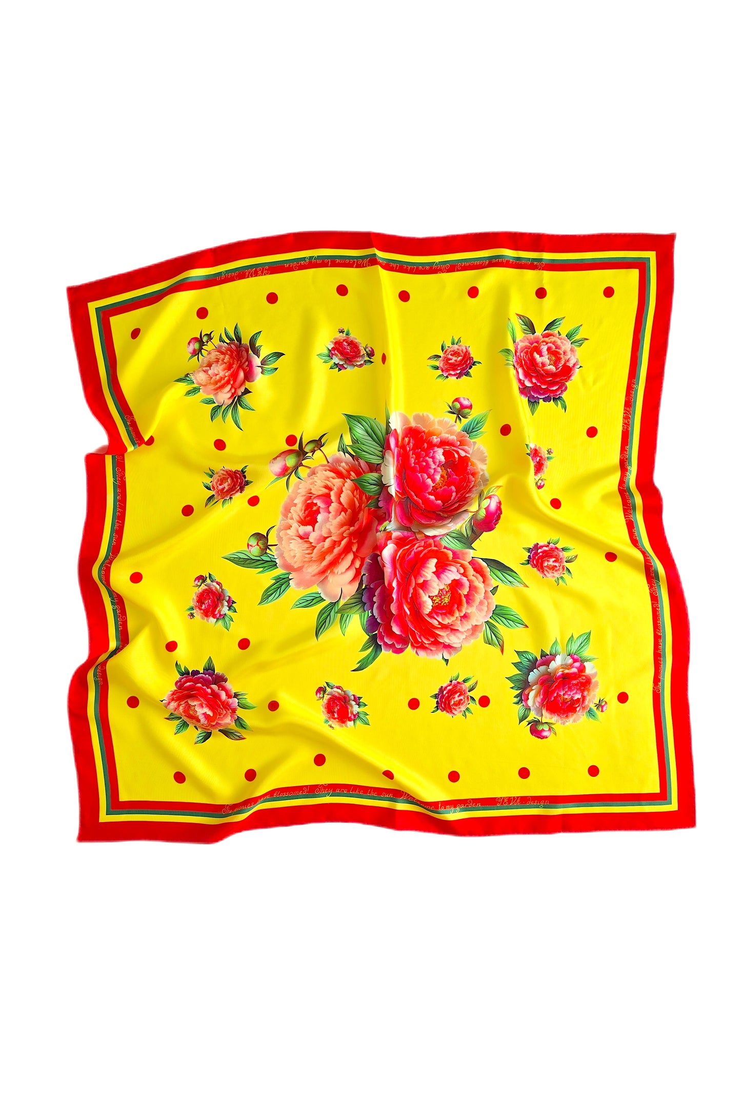 Silk Sсarf «PEONE MOOD»