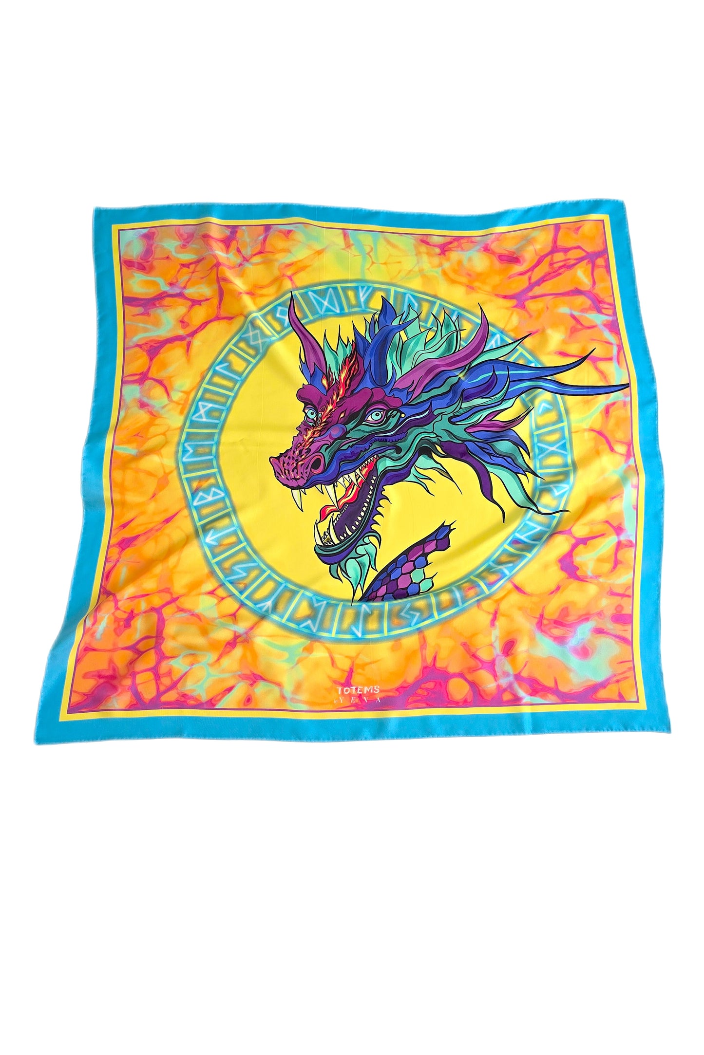 Silk Sсarf «TOTEM DRAGON»