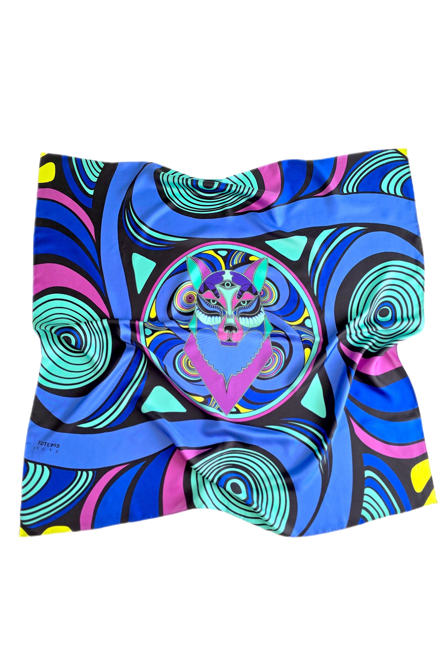 Silk Sсarf «TOTEM WOLF»