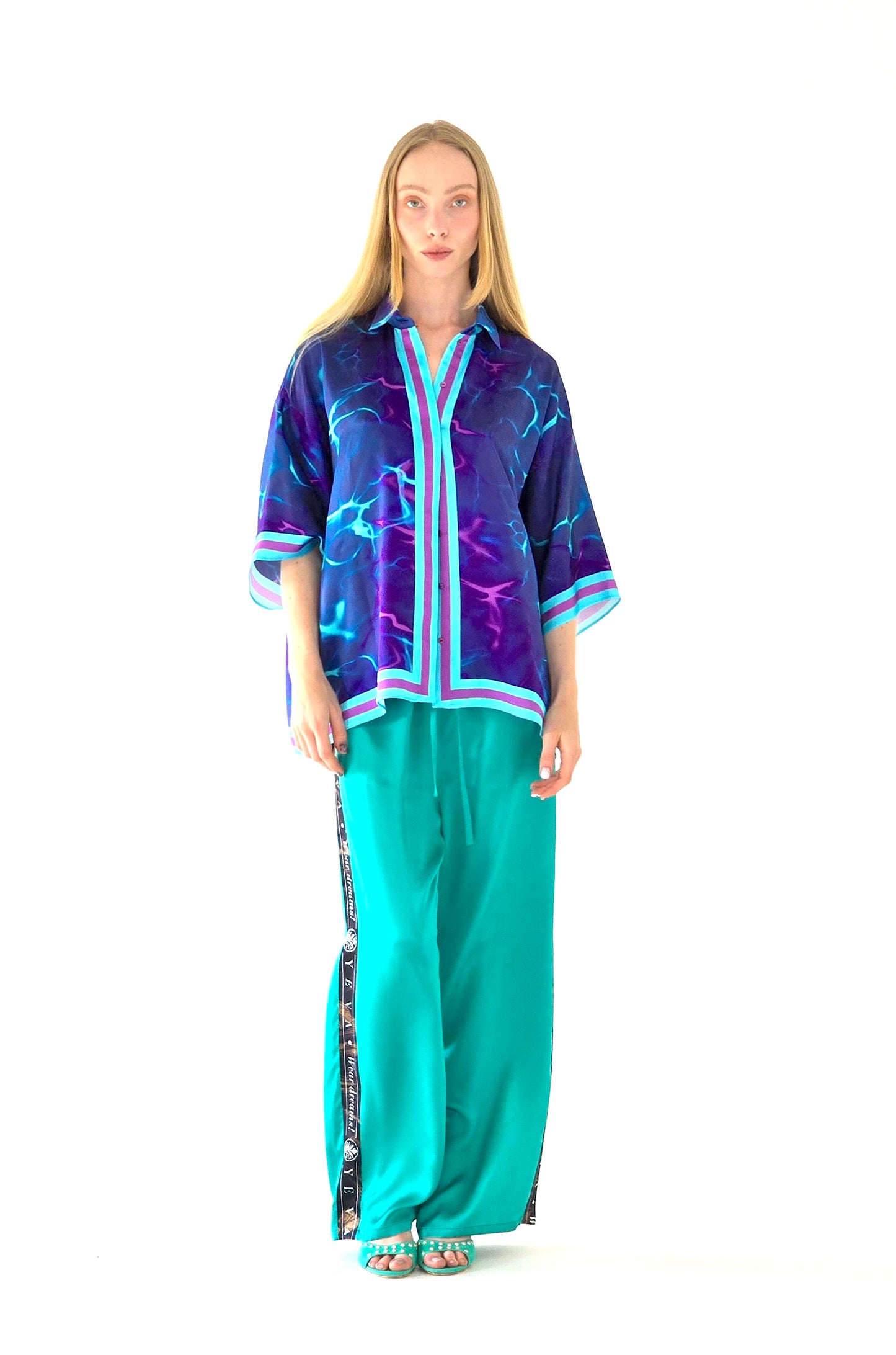 Silk Shirt "TOTEM DRAGON"