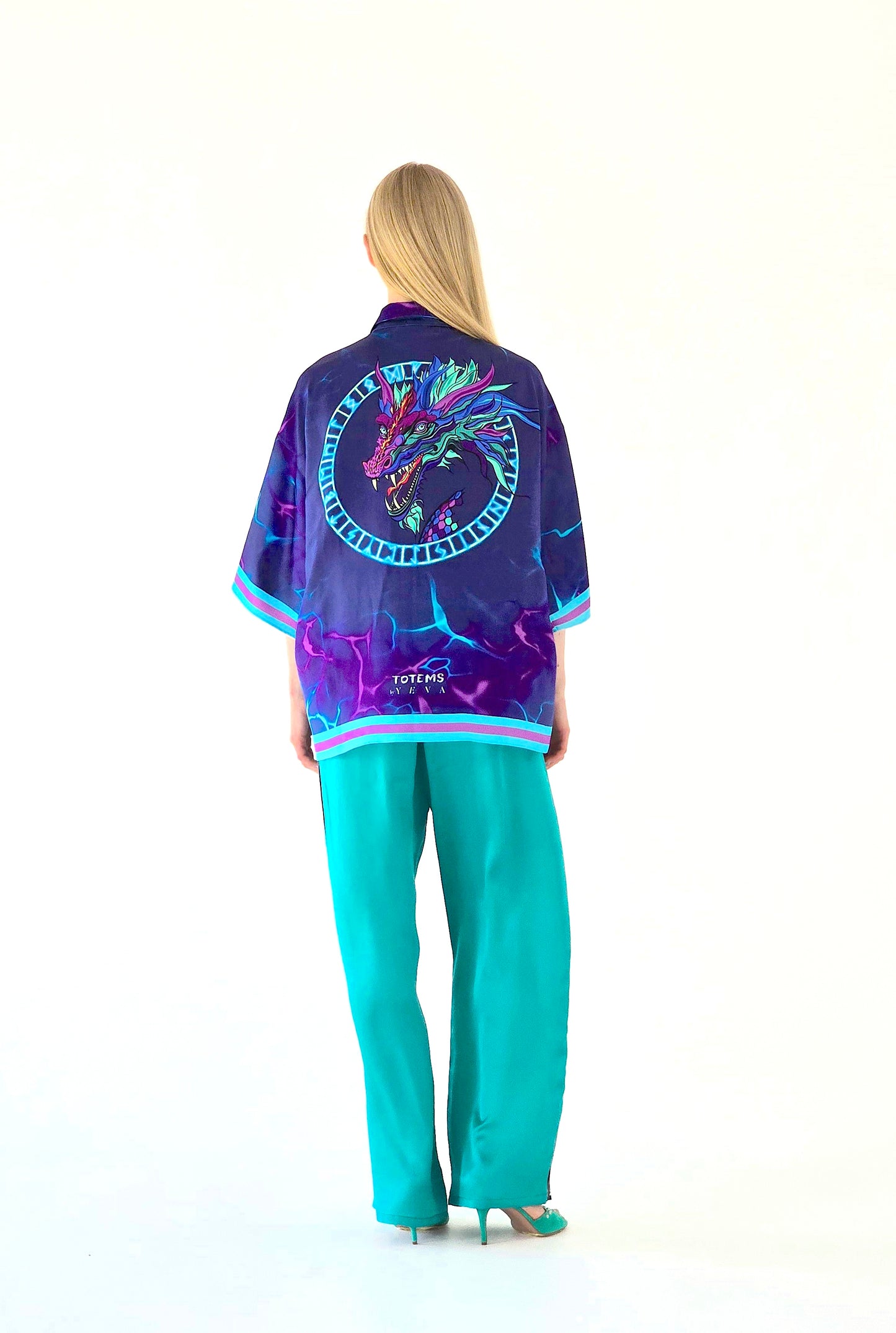 Silk Shirt "TOTEM DRAGON"