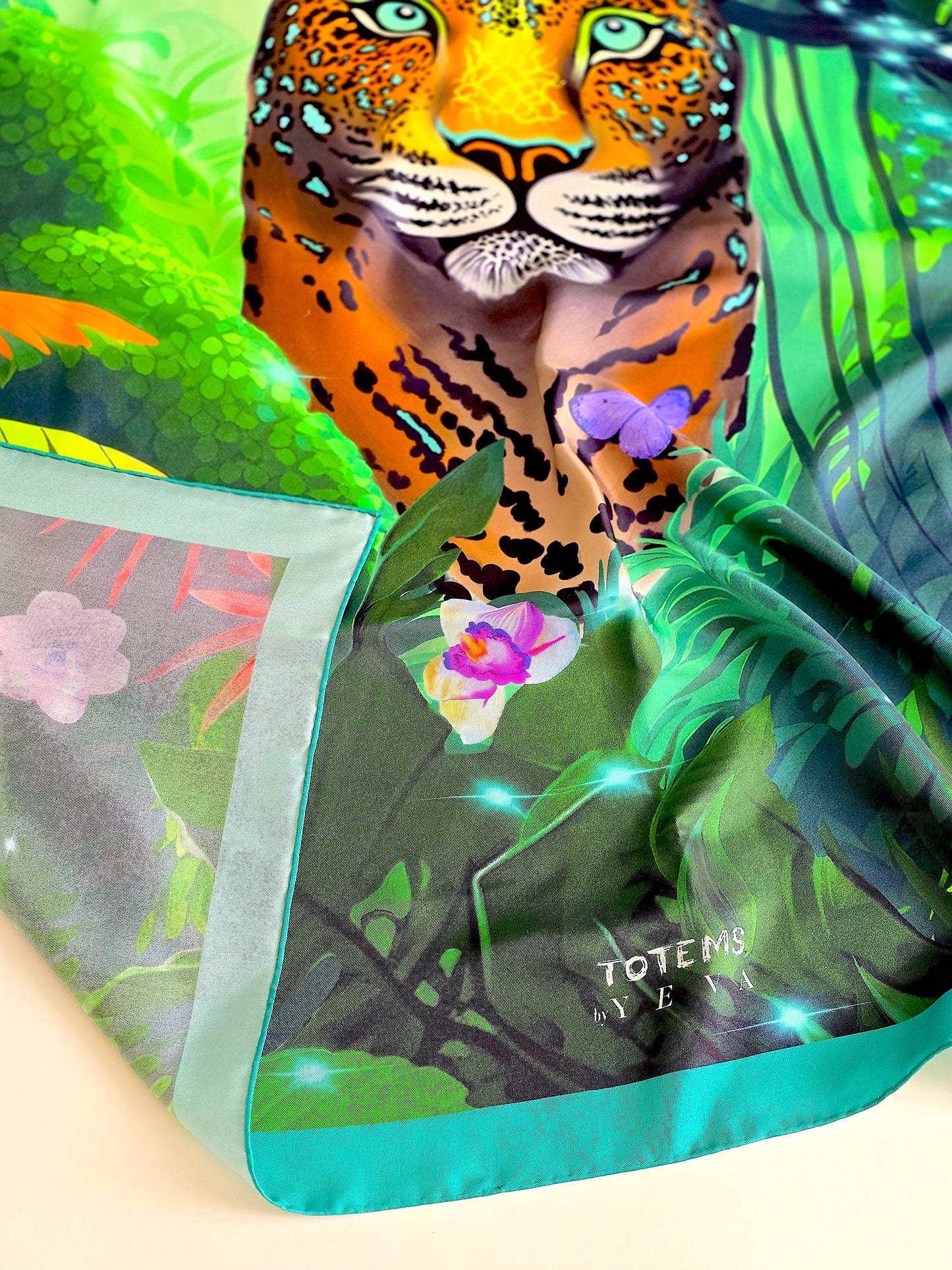 Silk Scarf «TOTEM JAGUAR»