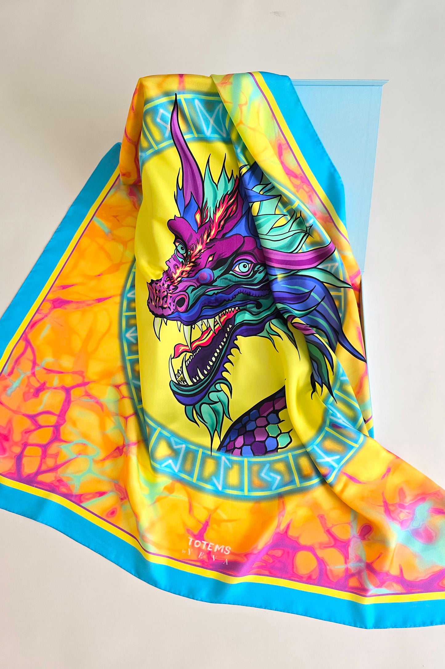 Silk Sсarf «TOTEM DRAGON»