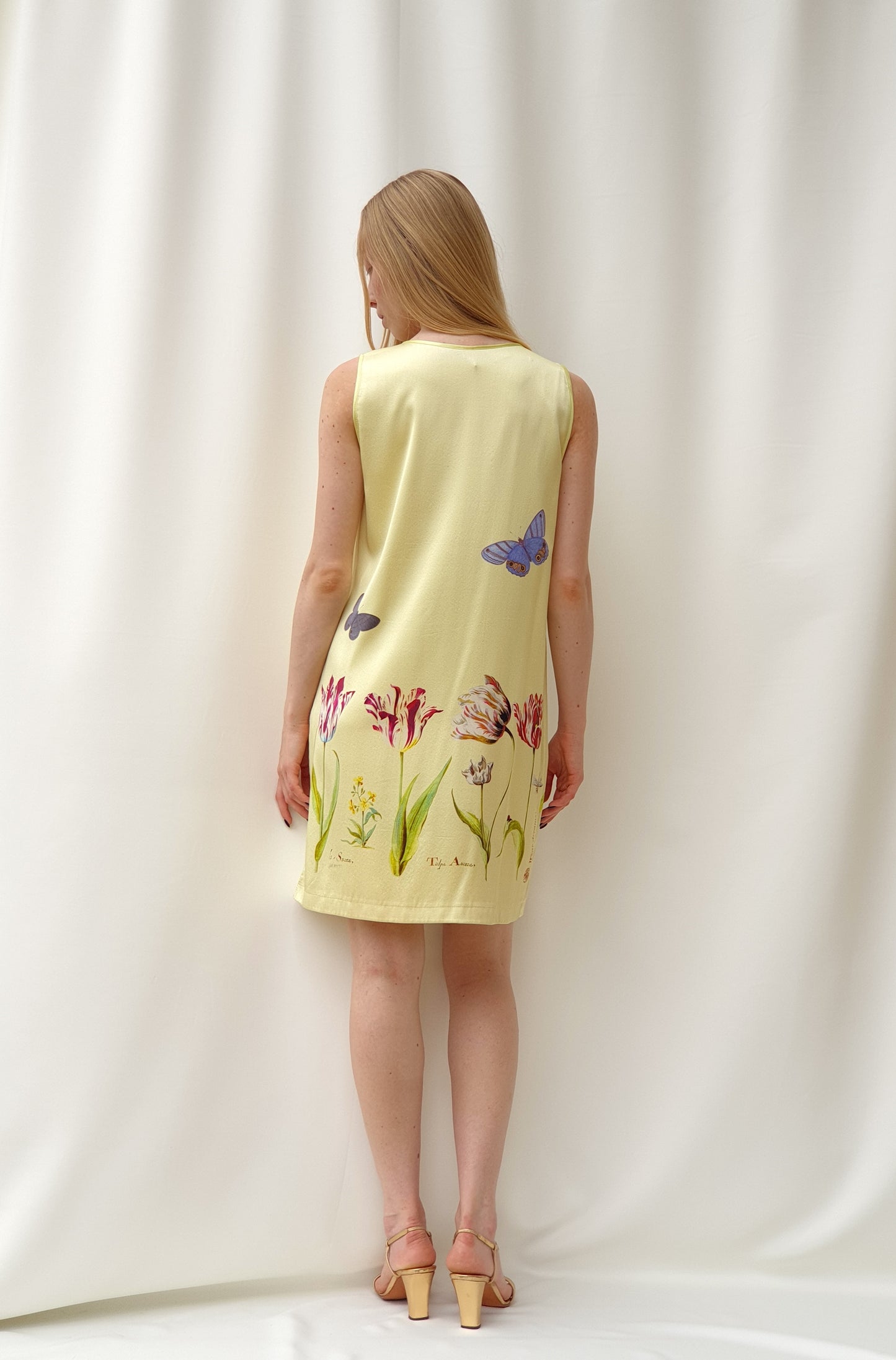 Silk dress "8 Tulips"