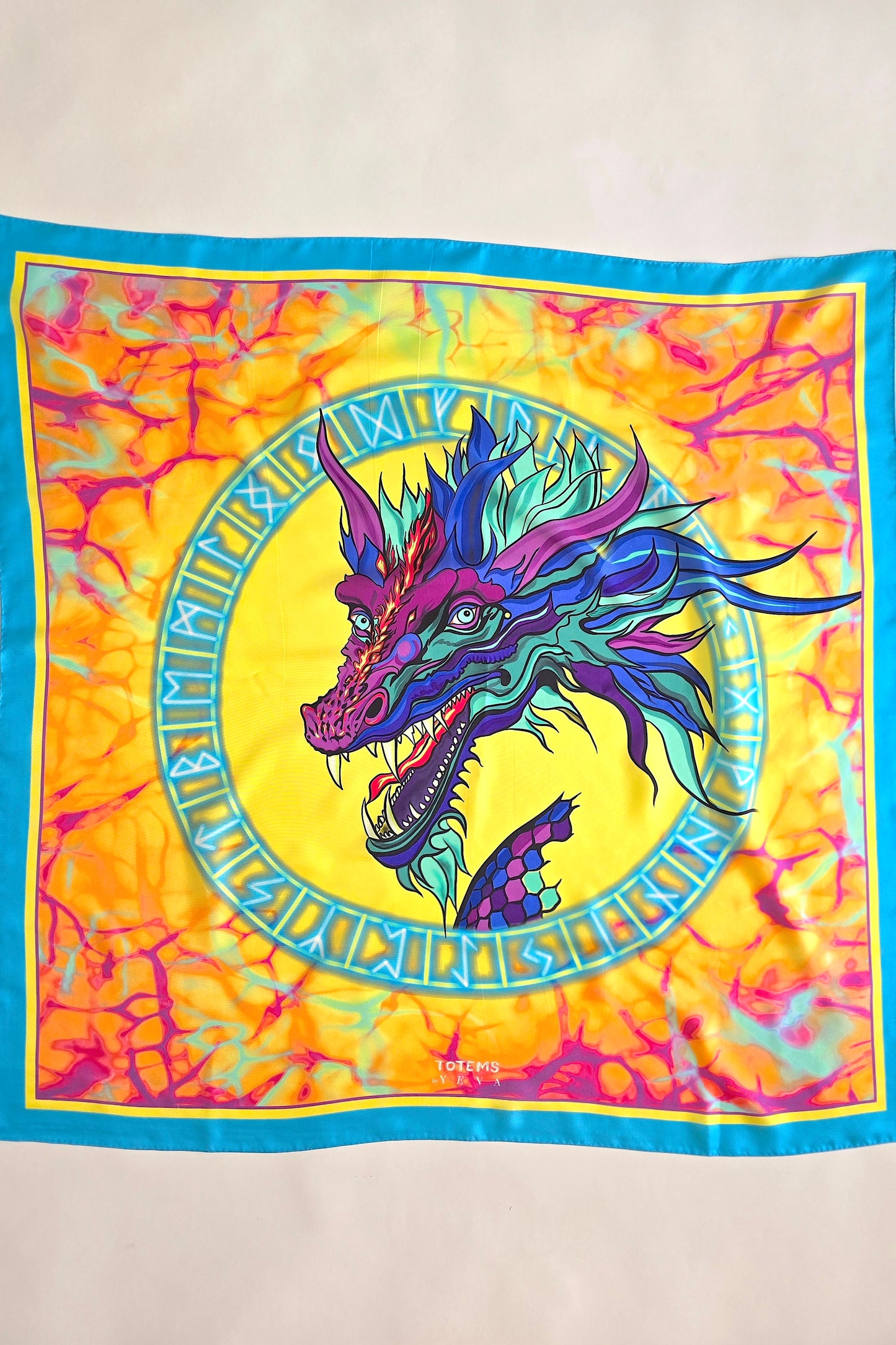 Silk Sсarf «TOTEM DRAGON»