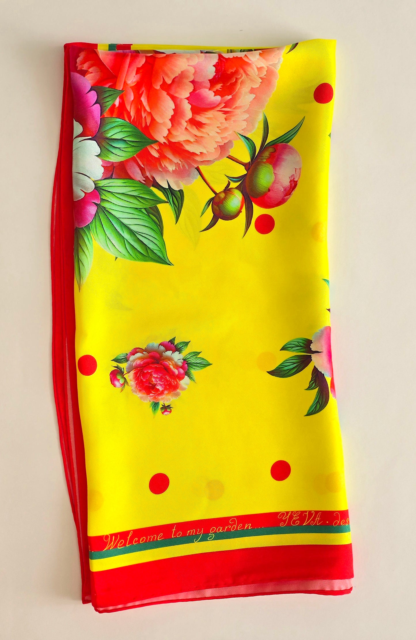 Silk Sсarf «PEONE MOOD»