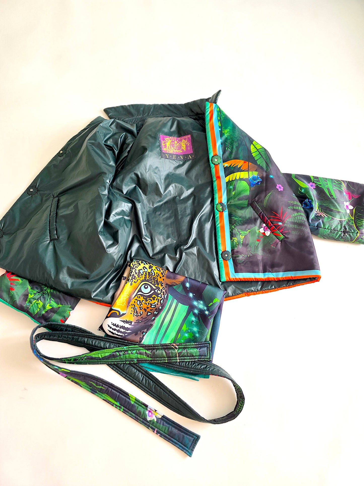 Silk Scarf «TOTEM JAGUAR»