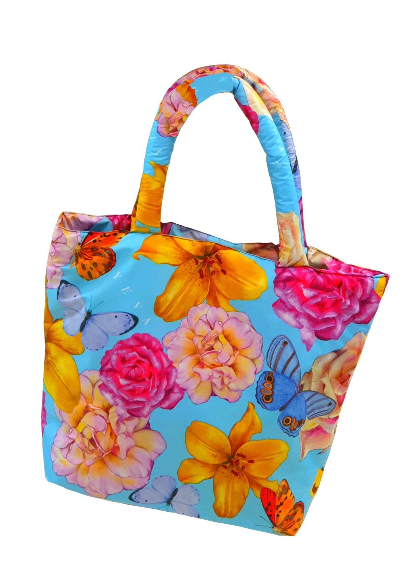 Big art_BAG "Soul Flowers" blue