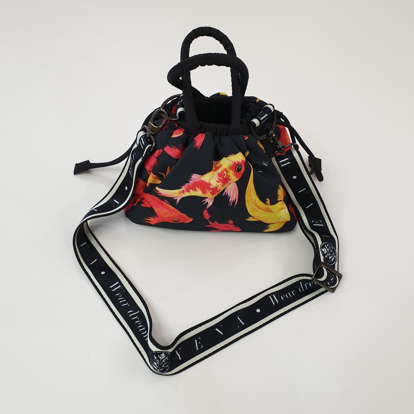 Small art_BAG "KOI" black
