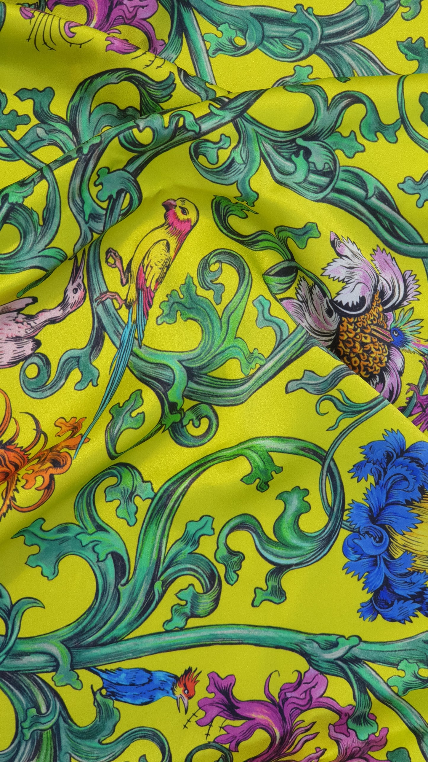 Light_KIMONO "Grapevine" yellow