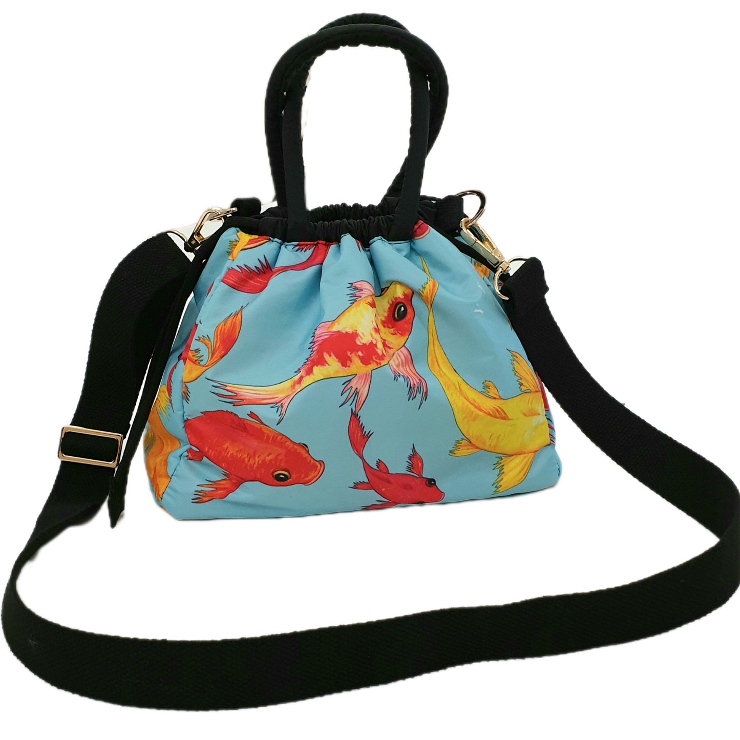 Small art_BAG "KOI" blue