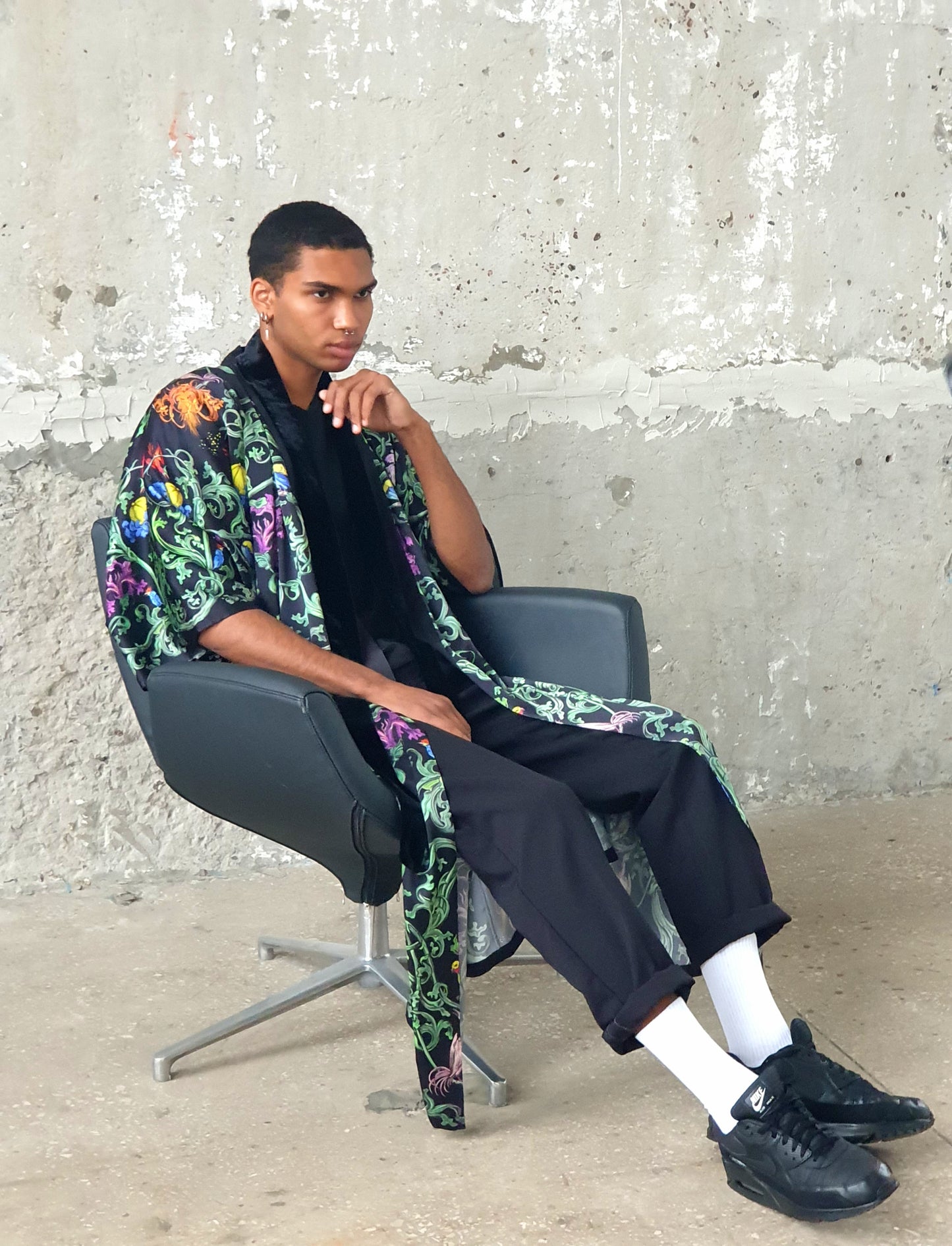 Light_KIMONO "Grapevine" black