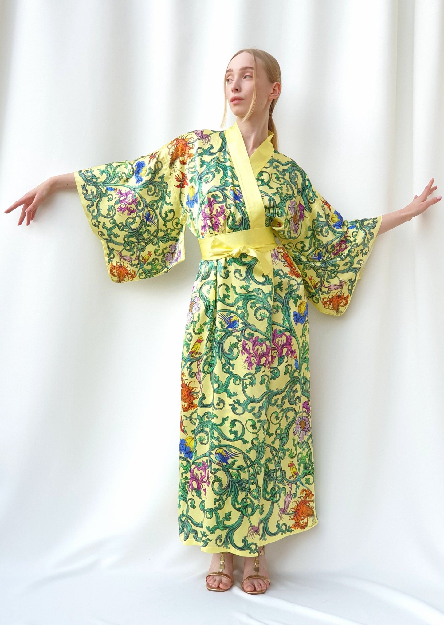 Light_KIMONO "Grapevine" creme