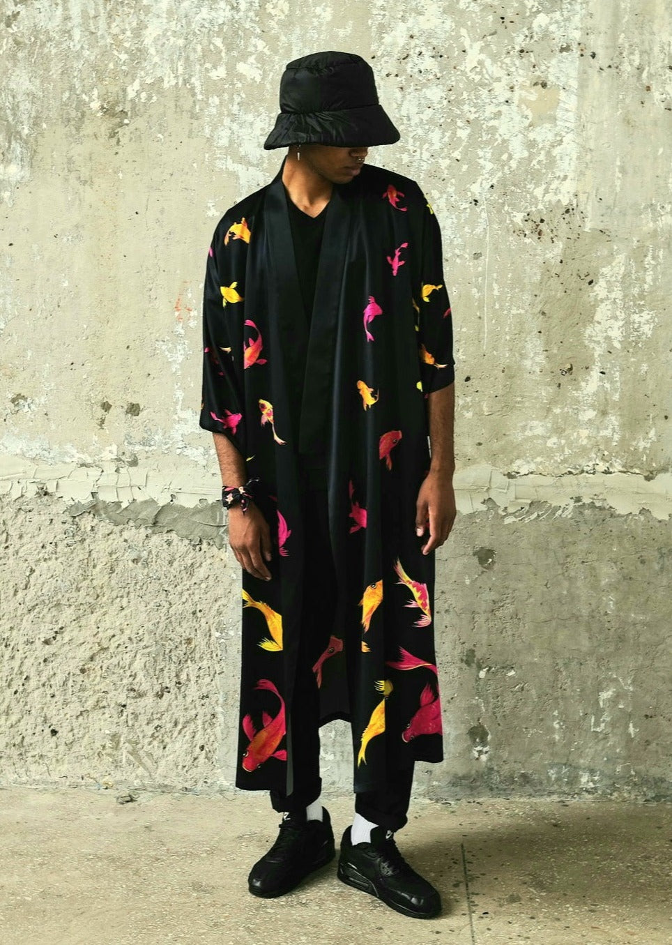 Light_KIMONO "KOI" black