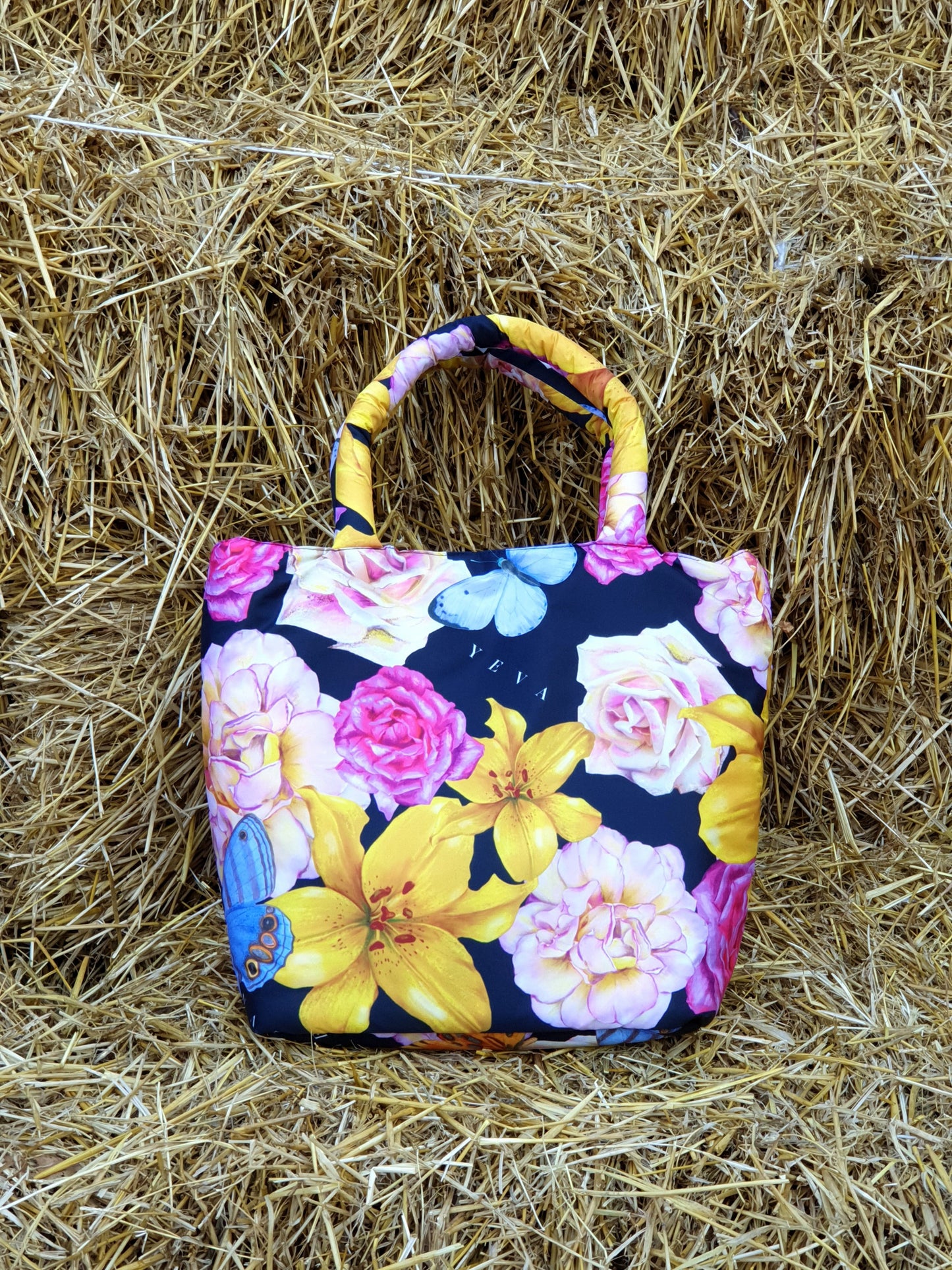 Big art_BAG "Soul Flowers" black