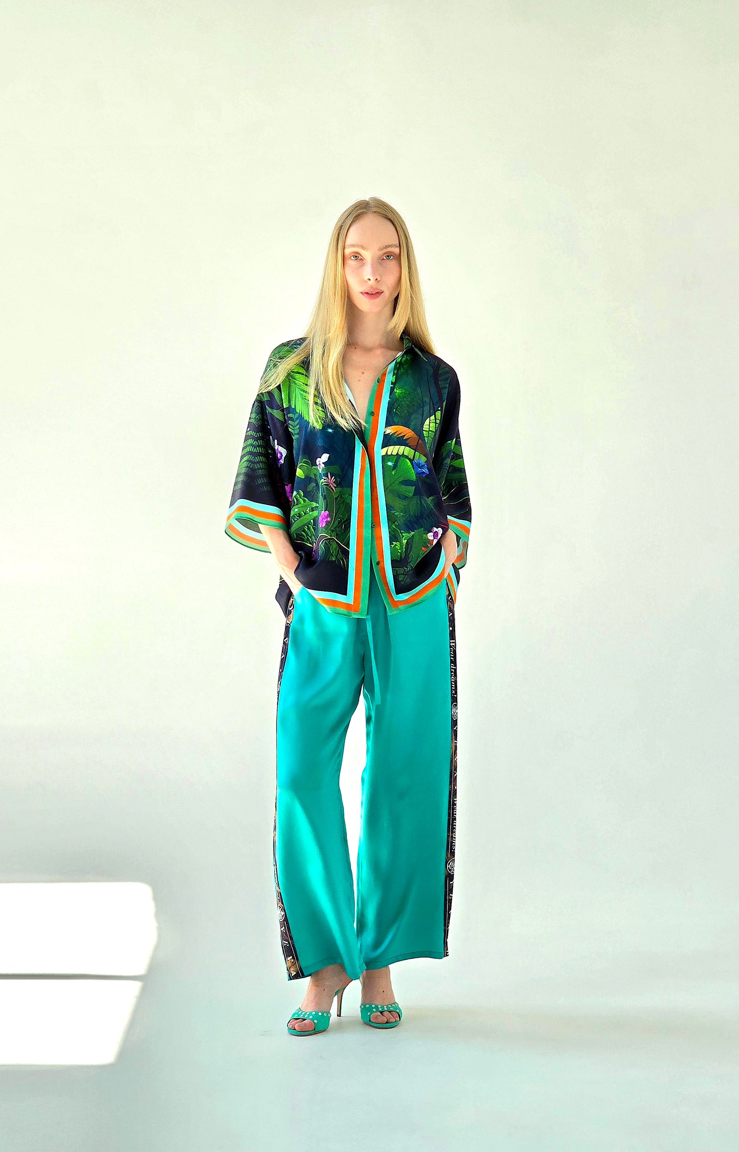 Silk Shirt "TOTEM JAGUAR"