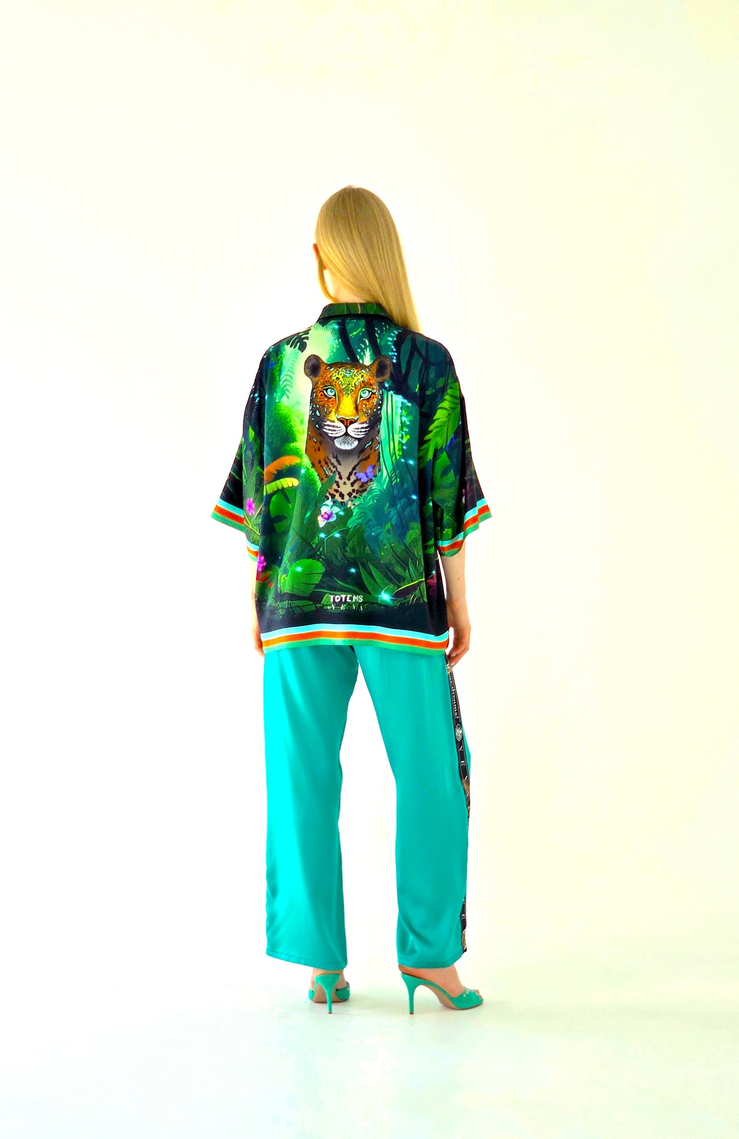 Silk Shirt "TOTEM JAGUAR"