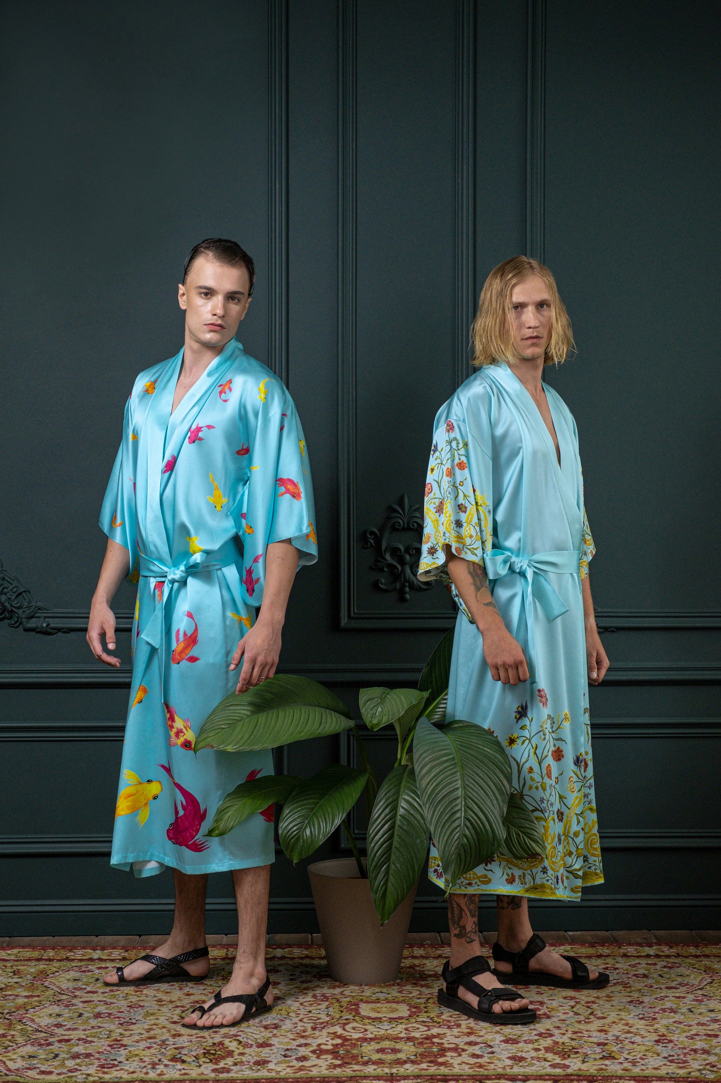 Light_KIMONO "KOI" blue