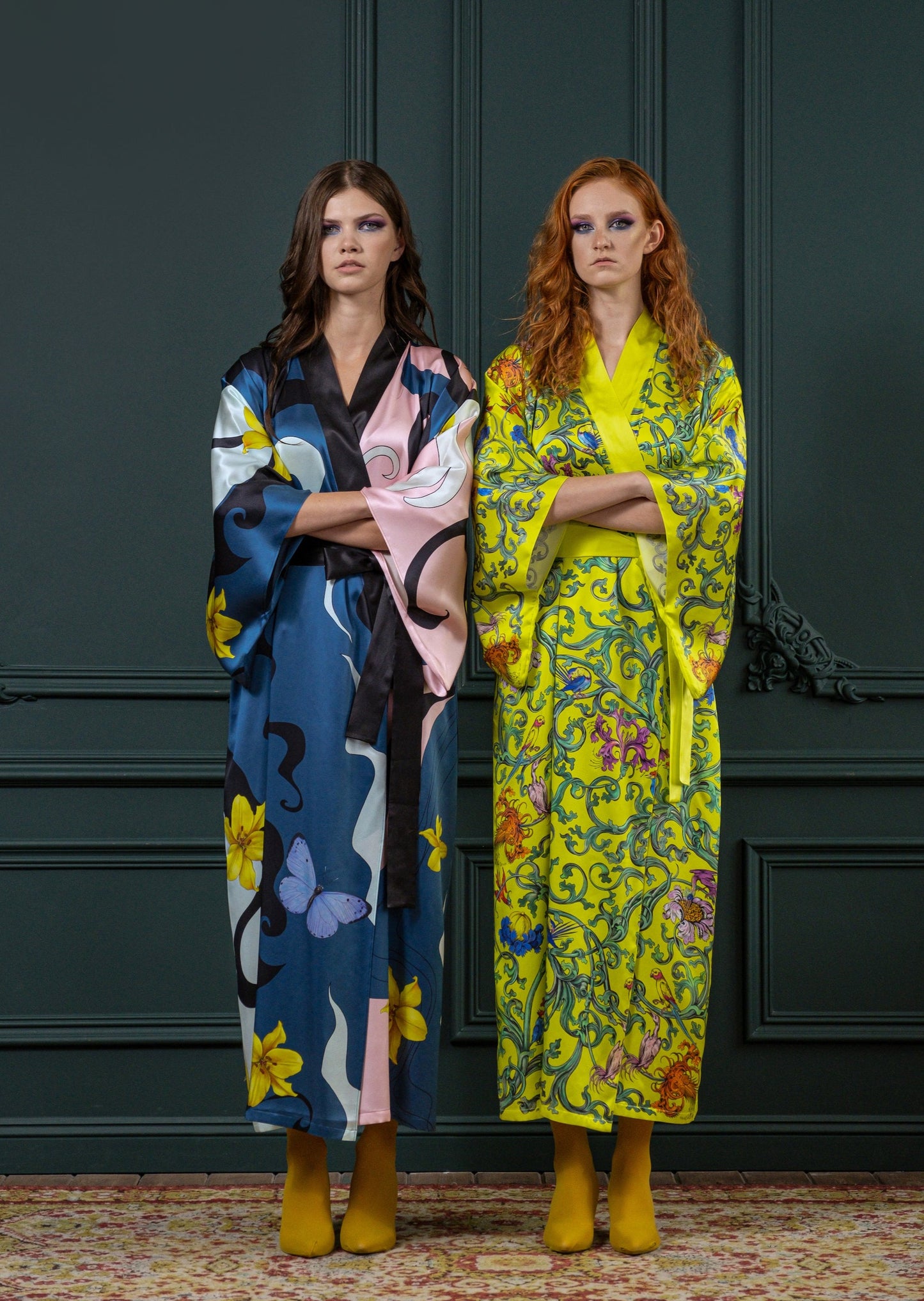 Light_KIMONO "Grapevine" yellow