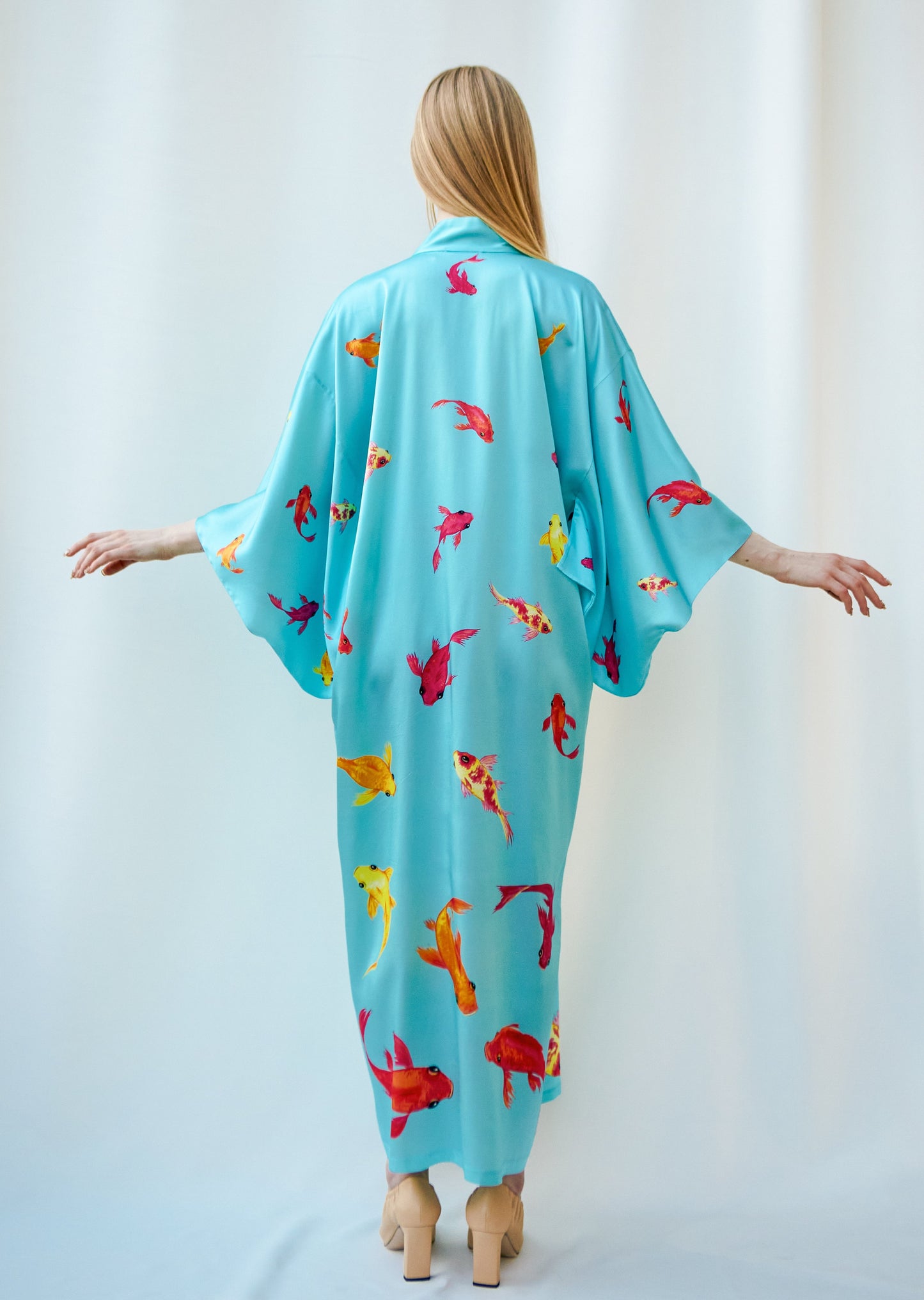 Light_KIMONO "KOI" blue