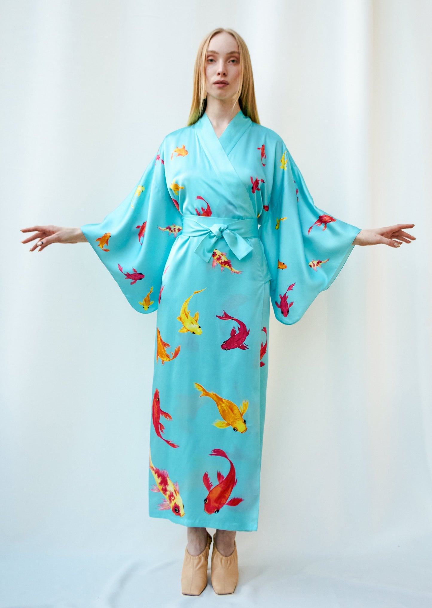 Light_KIMONO "KOI" blue