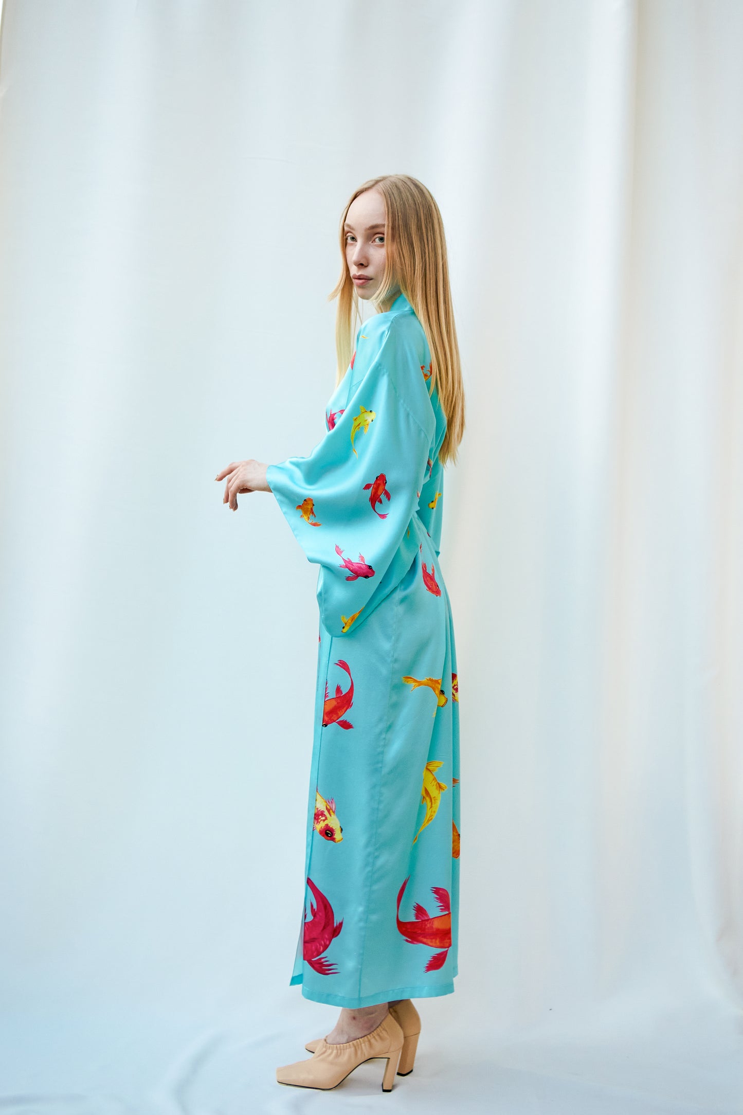 Light_KIMONO "KOI" blue