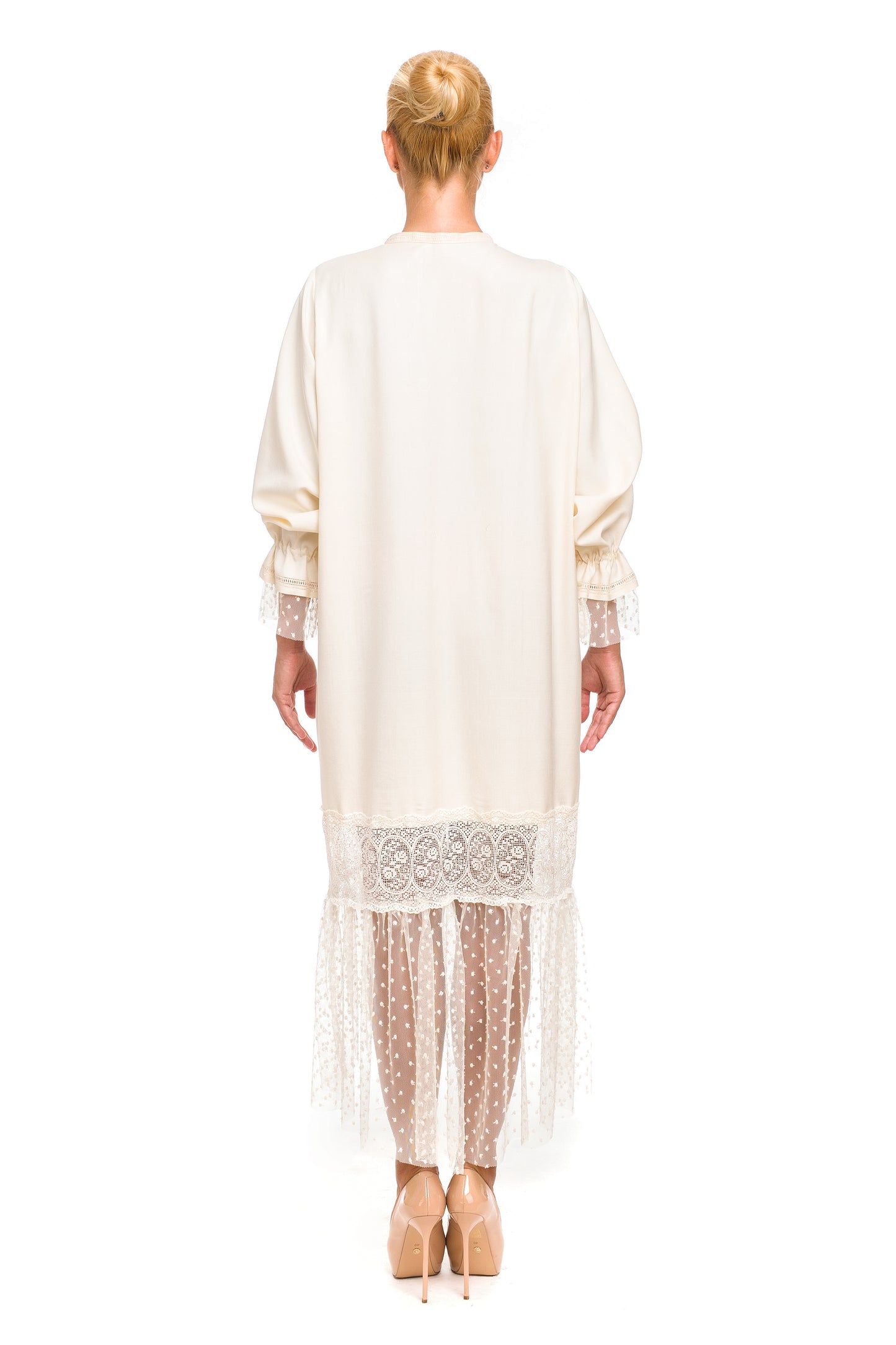 White Dress with Embroidery