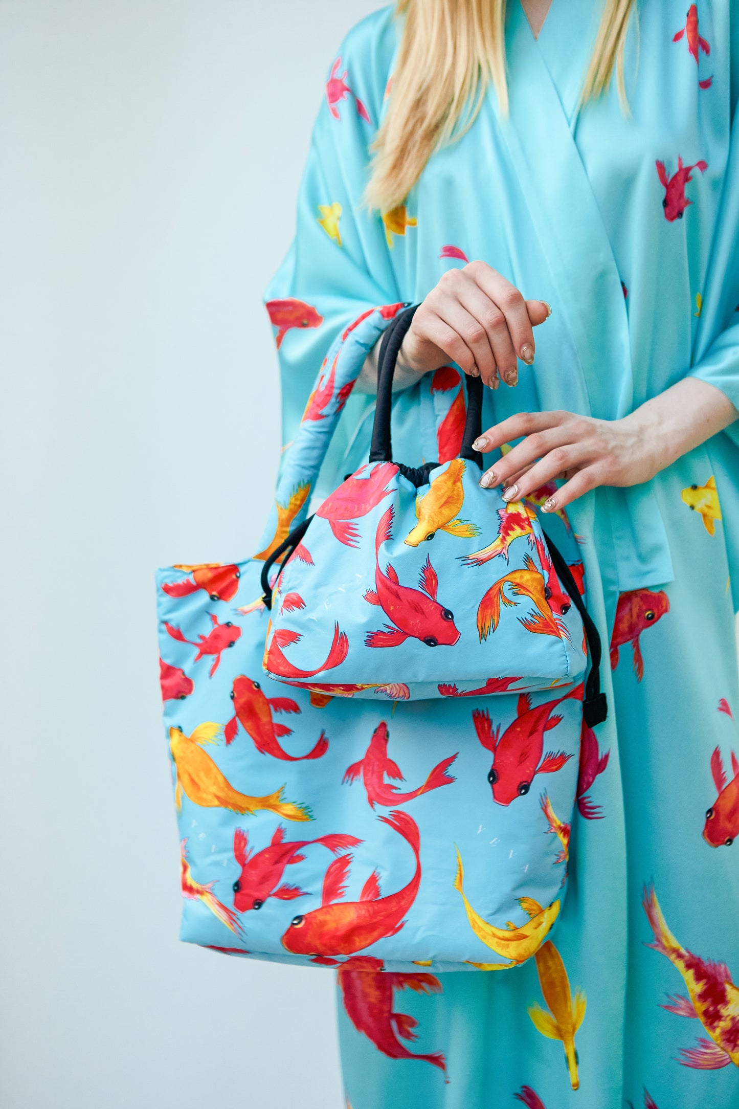 Big art_BAG "KOI" blue