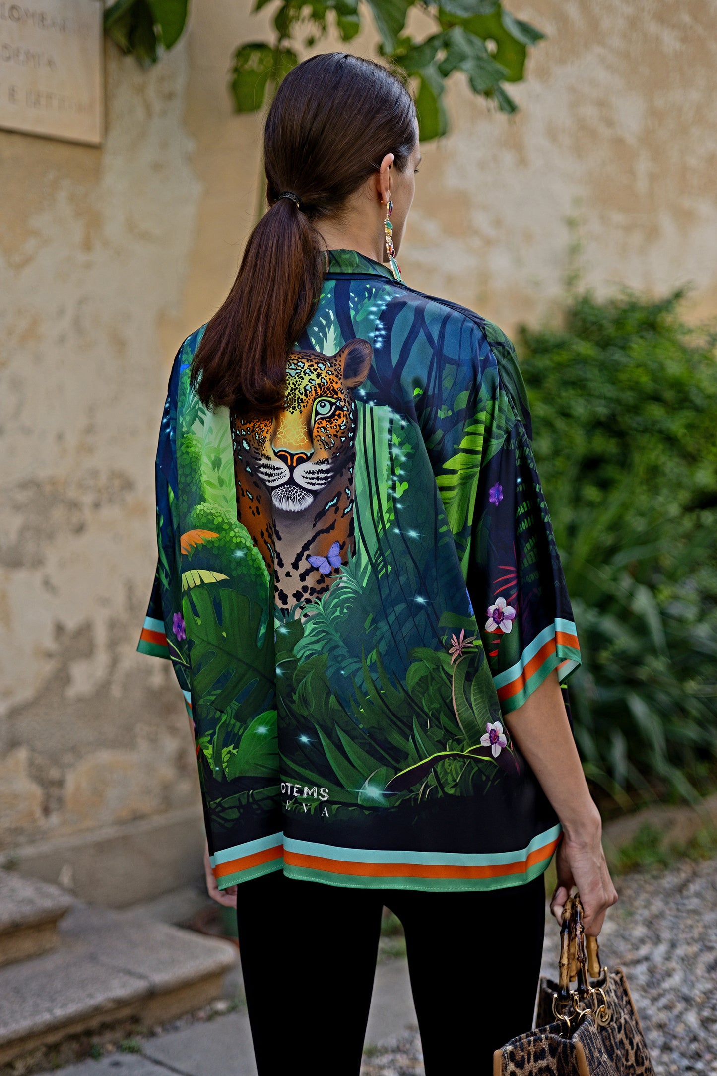 Silk Shirt "TOTEM JAGUAR"