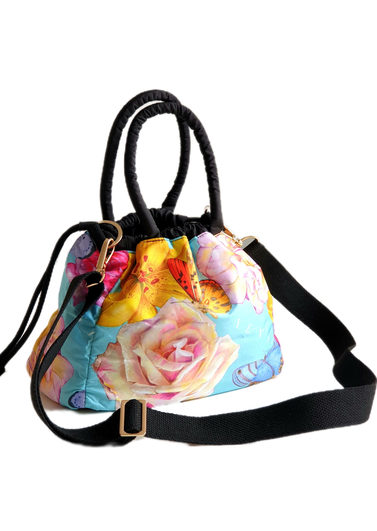 Small art_BAG "Soul Flowers" blue