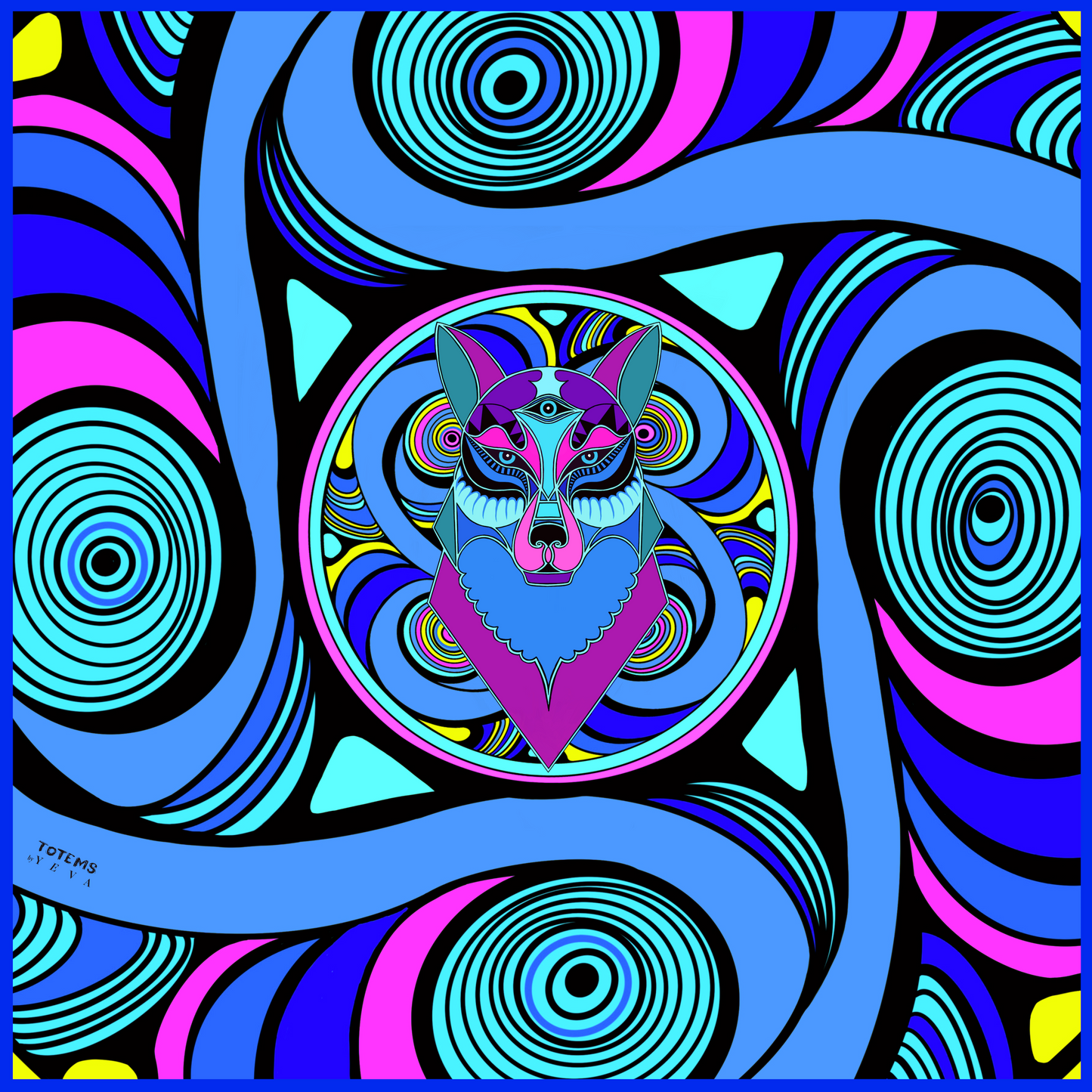 Light_KIMONO "TOTEM WOLF"
