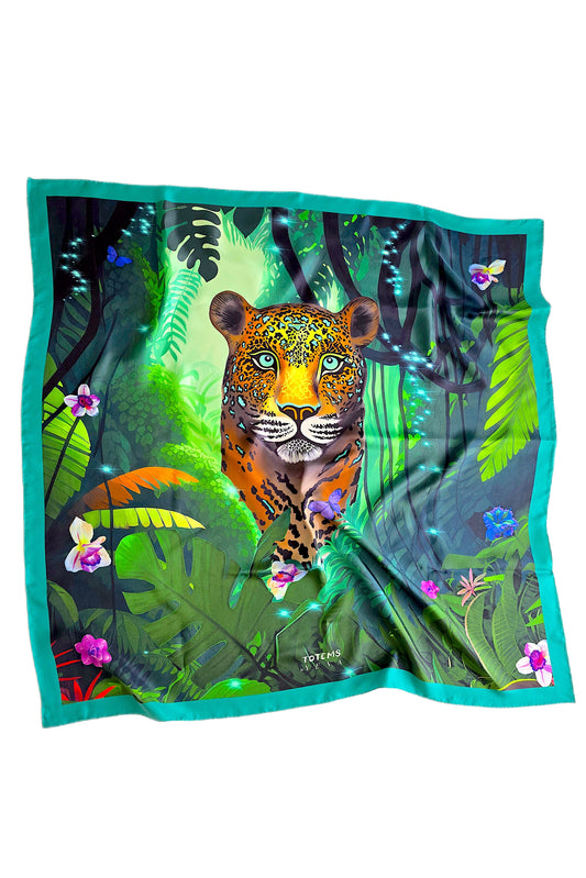 Silk Scarf  «TOTEM JAGUAR»