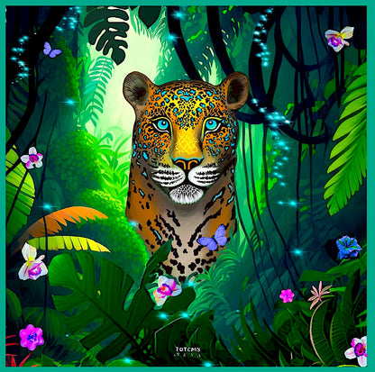 Silk Scarf  «TOTEM JAGUAR»
