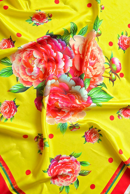 Silk Sсarf «PEONE MOOD»