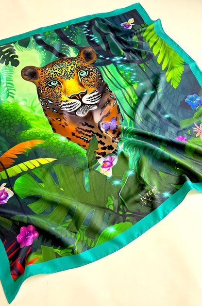 Silk Scarf  «TOTEM JAGUAR»