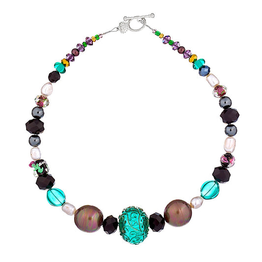 Necklace «Emerald Silence»