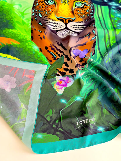 Silk Scarf  «TOTEM JAGUAR»