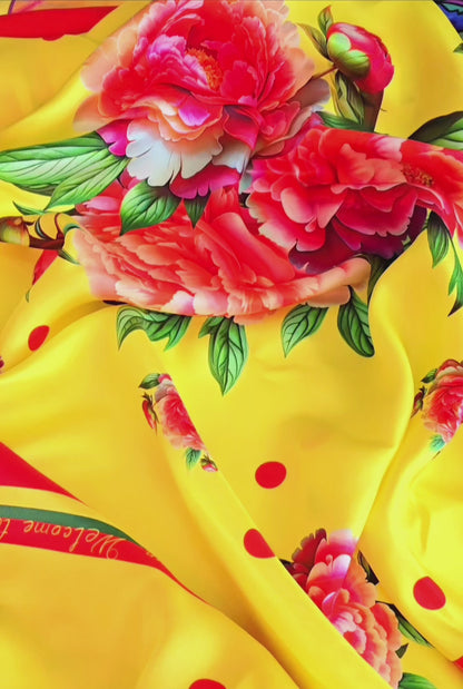 Silk Sсarf «PEONE MOOD»