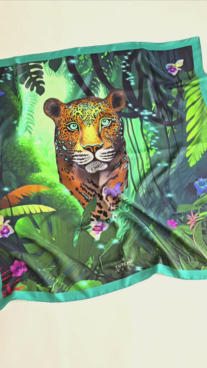 Silk Scarf  «TOTEM JAGUAR»